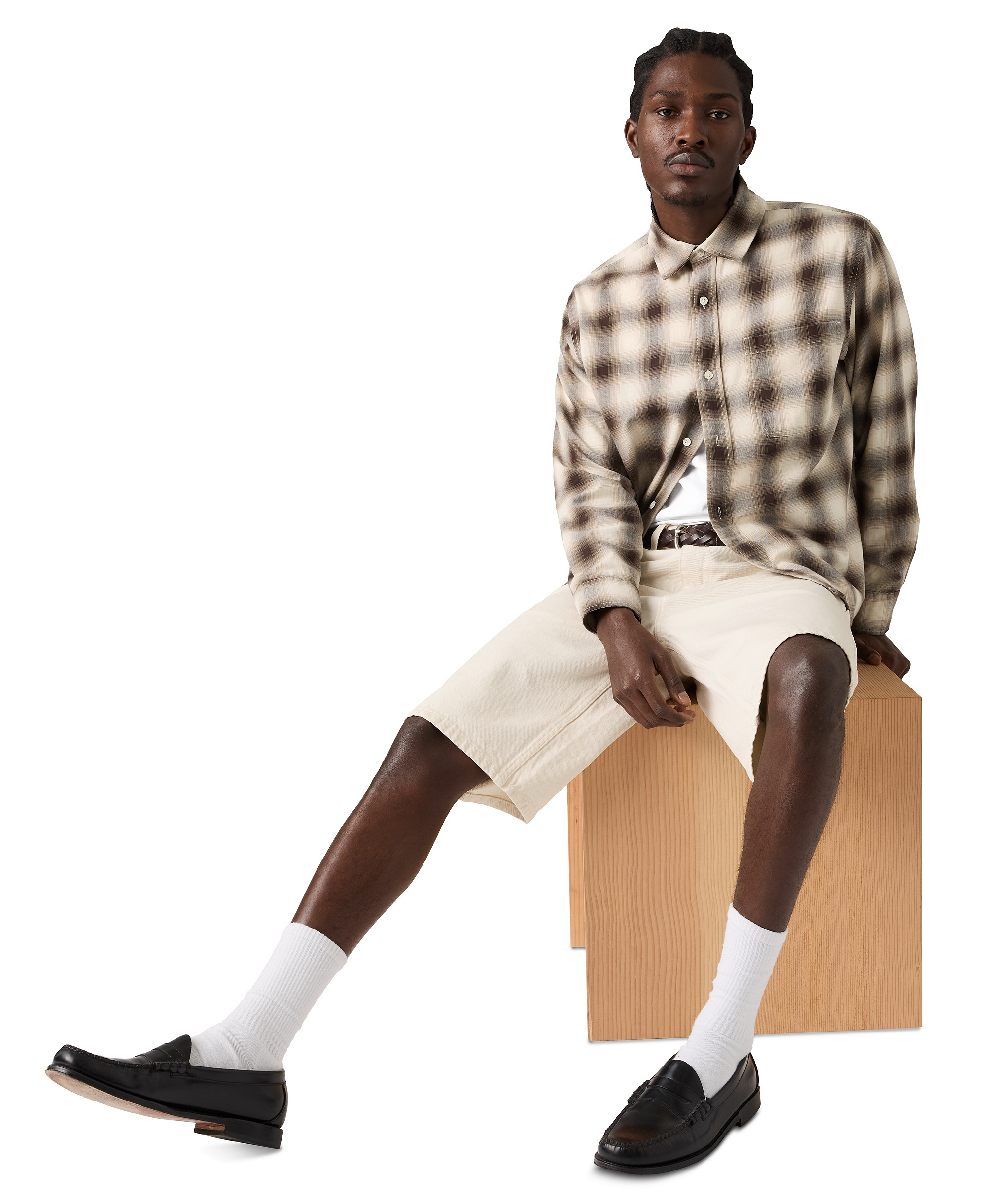 Levi's Men's Duboce Boxy Regular-Fit Overshirt - Beige/Khaki