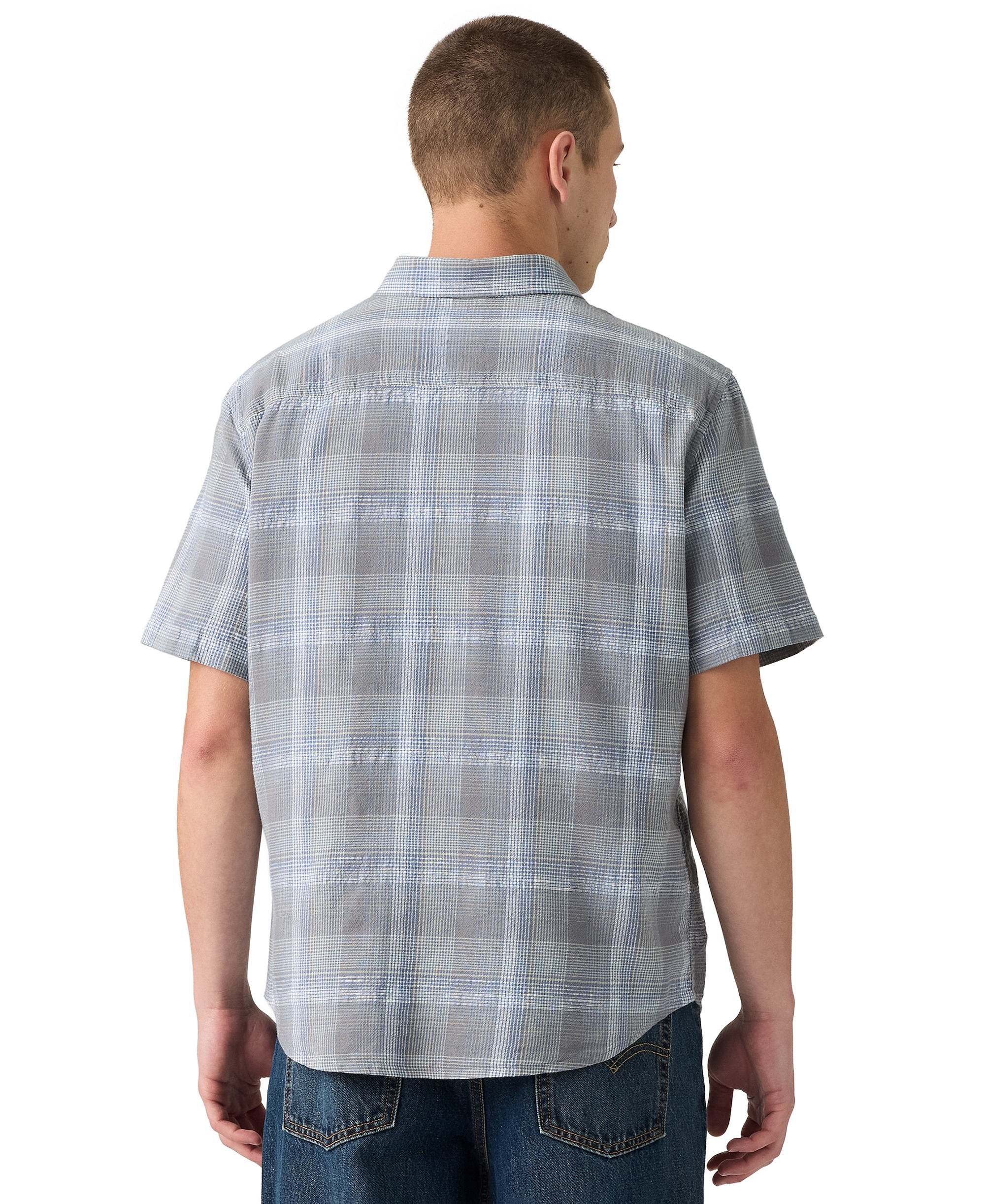 Levi's Men's Point Collar Woven Shirt - Bennet Plaid