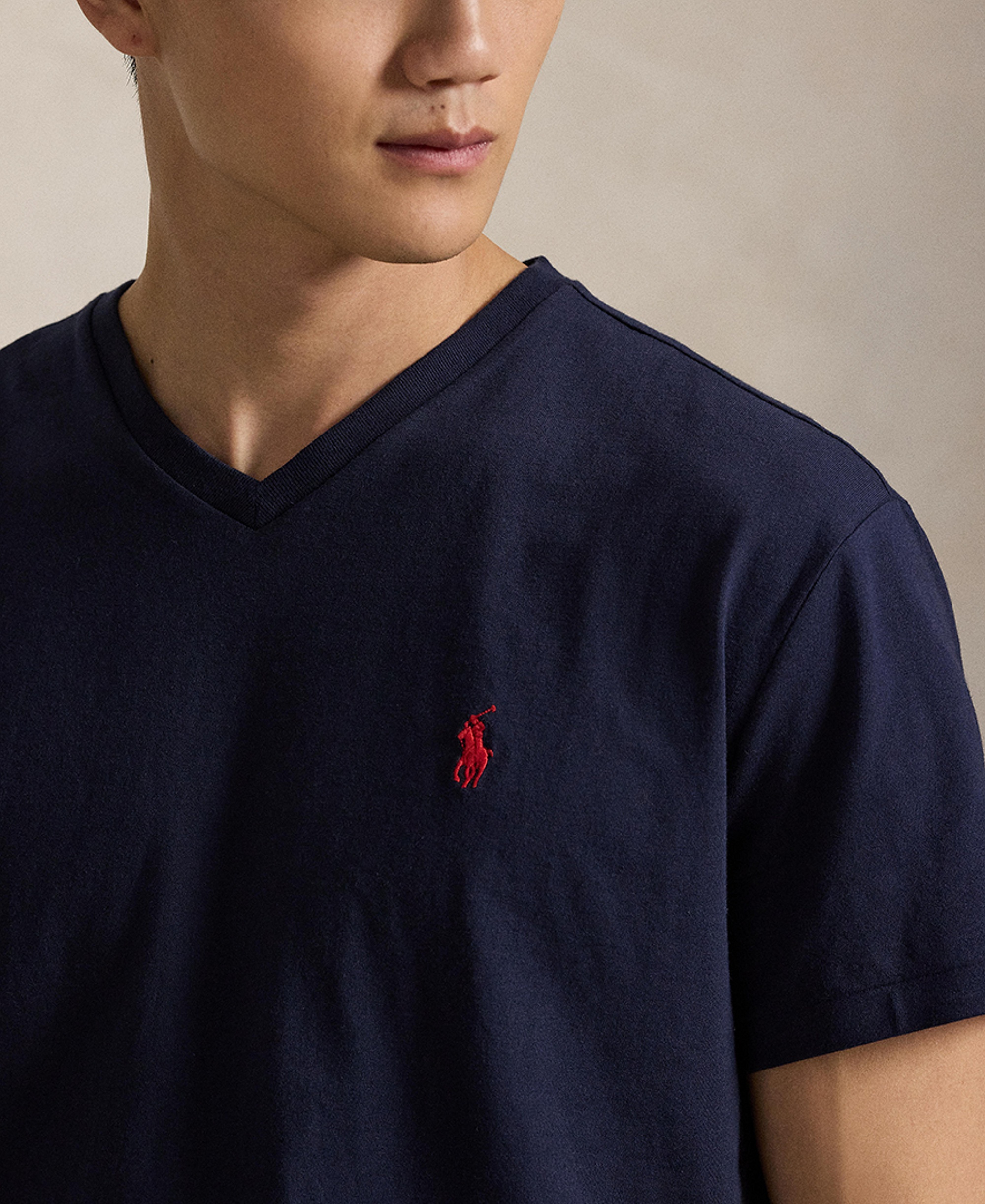Polo Ralph Lauren Men's Classic-Fit V-Neck T-Shirt - Ink Blue