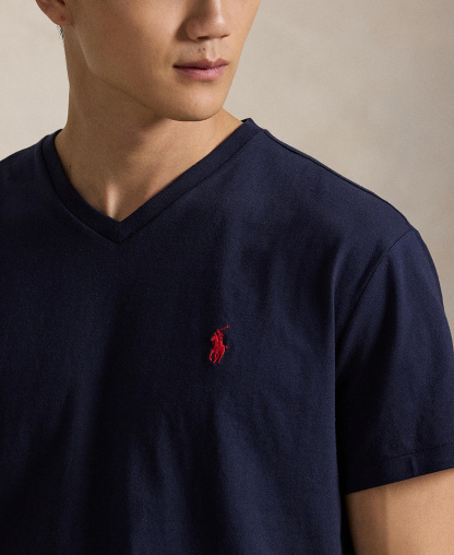 Polo Ralph Lauren Men's Classic-Fit V-Neck T-Shirt - Ink Blue