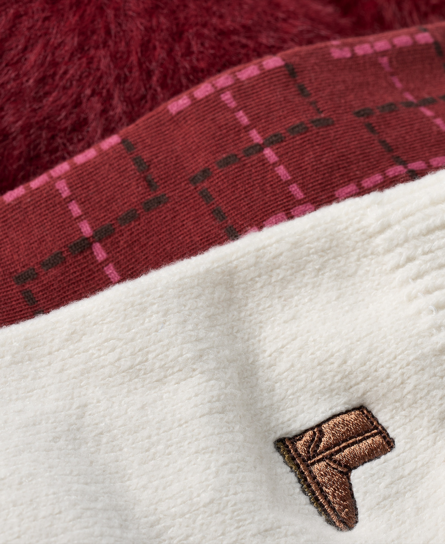 UGG® Women's Fuzzy Crew Socks, 3-Pair - Classic Boot / Plaid / Coffee Berry