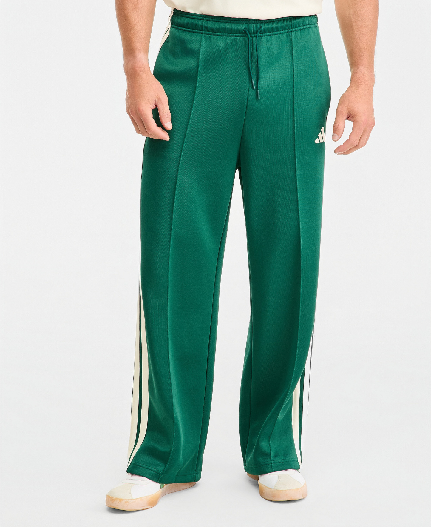 adidas Men's Stadium Loose Open Hem Drawcord Pants - Collegiate Green