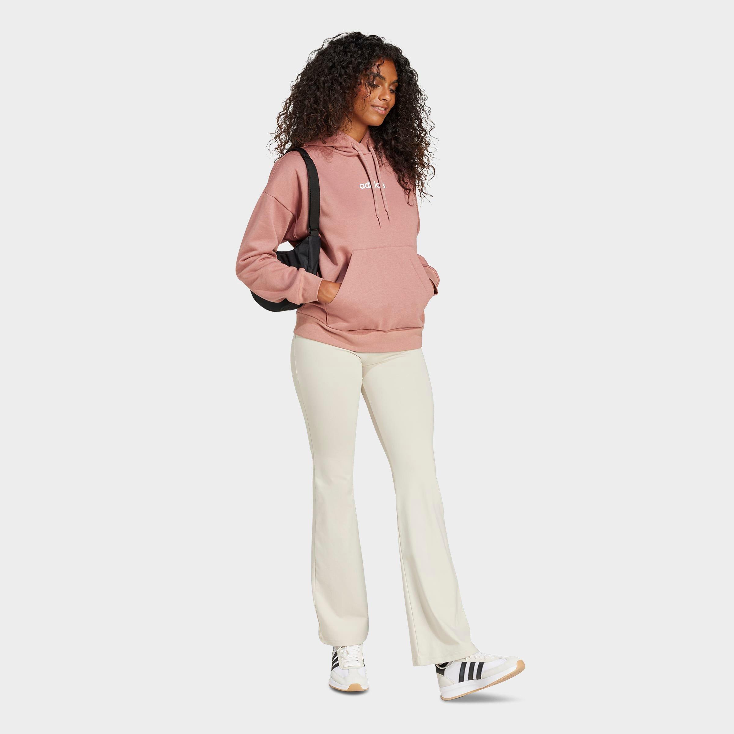 Women's adidas Essentials Small Logo Flared Leggings - Wonder Alumina/White