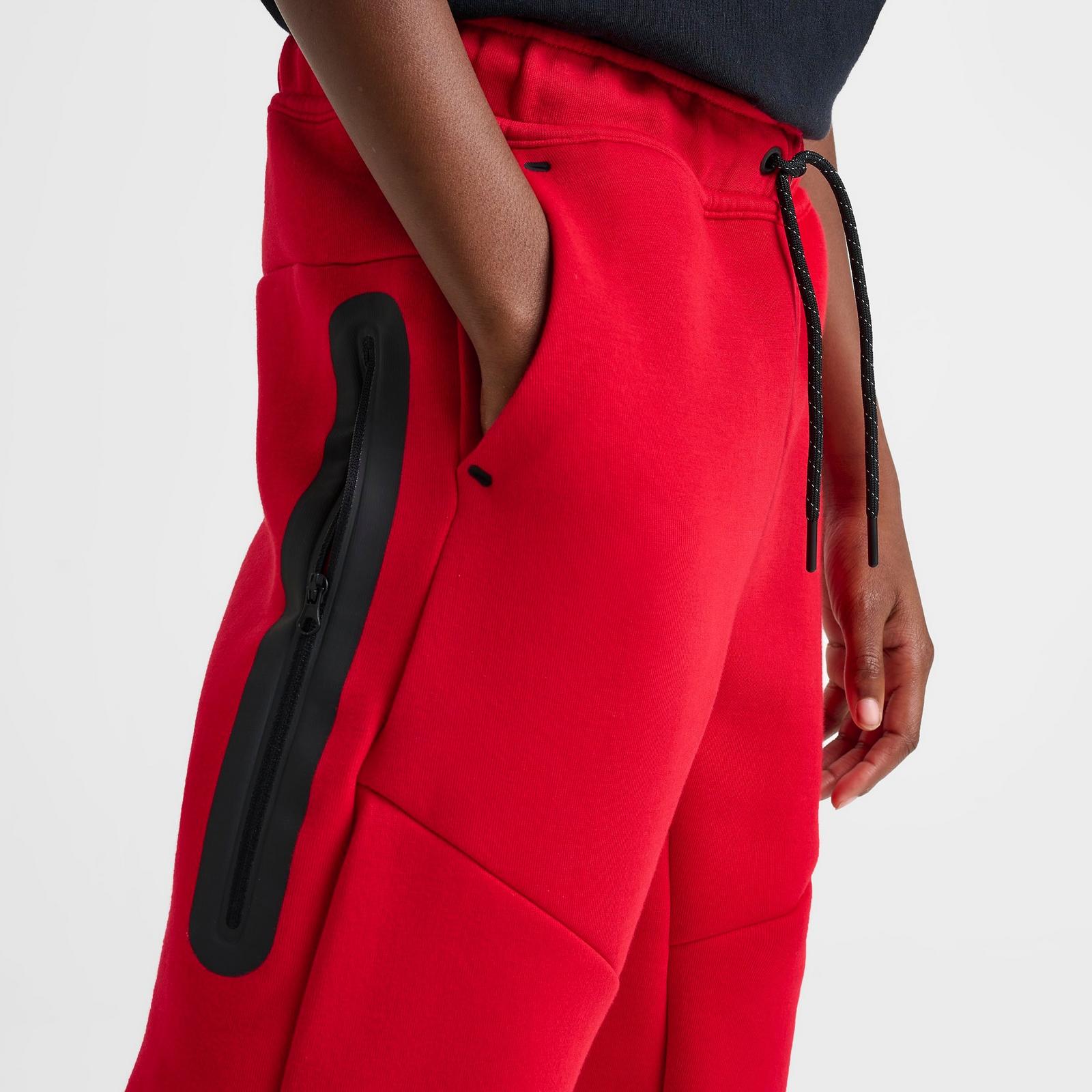 Big Kids' Nike Sportswear Tech Fleece Reflective Jogger Pants - University Red