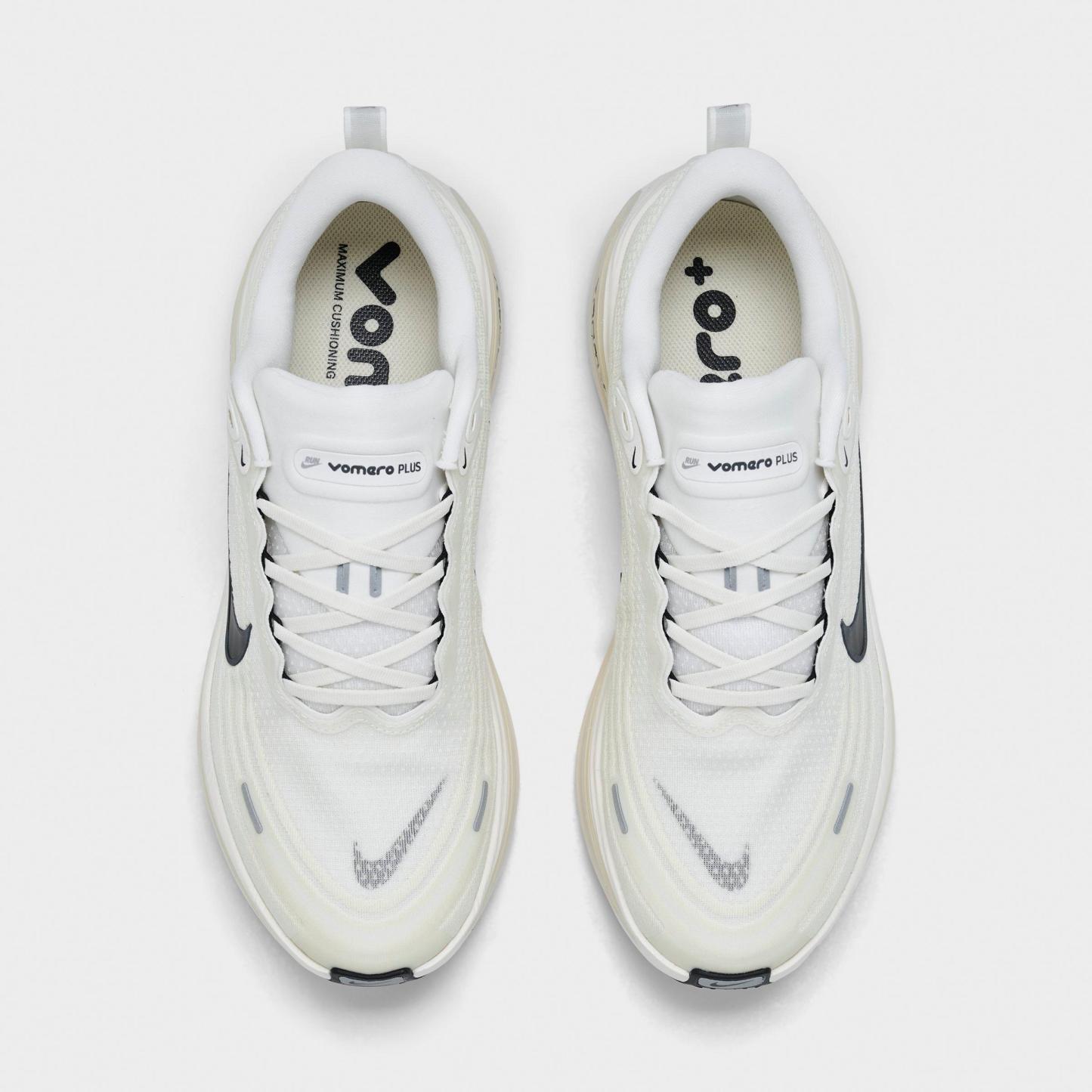 Men's Nithtke Vomero Plus Running Shoes - Part 1 - Sail/Black/Coconut Milk - Top view