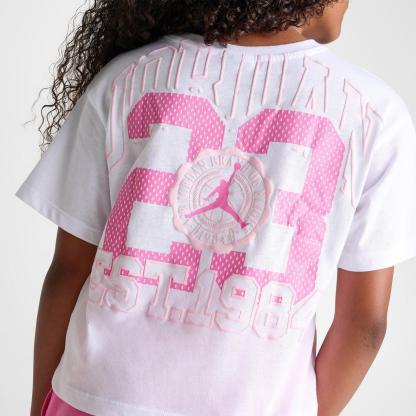 Girls' Big Kids' Jordan Collegiate T-Shirt - White - view 5