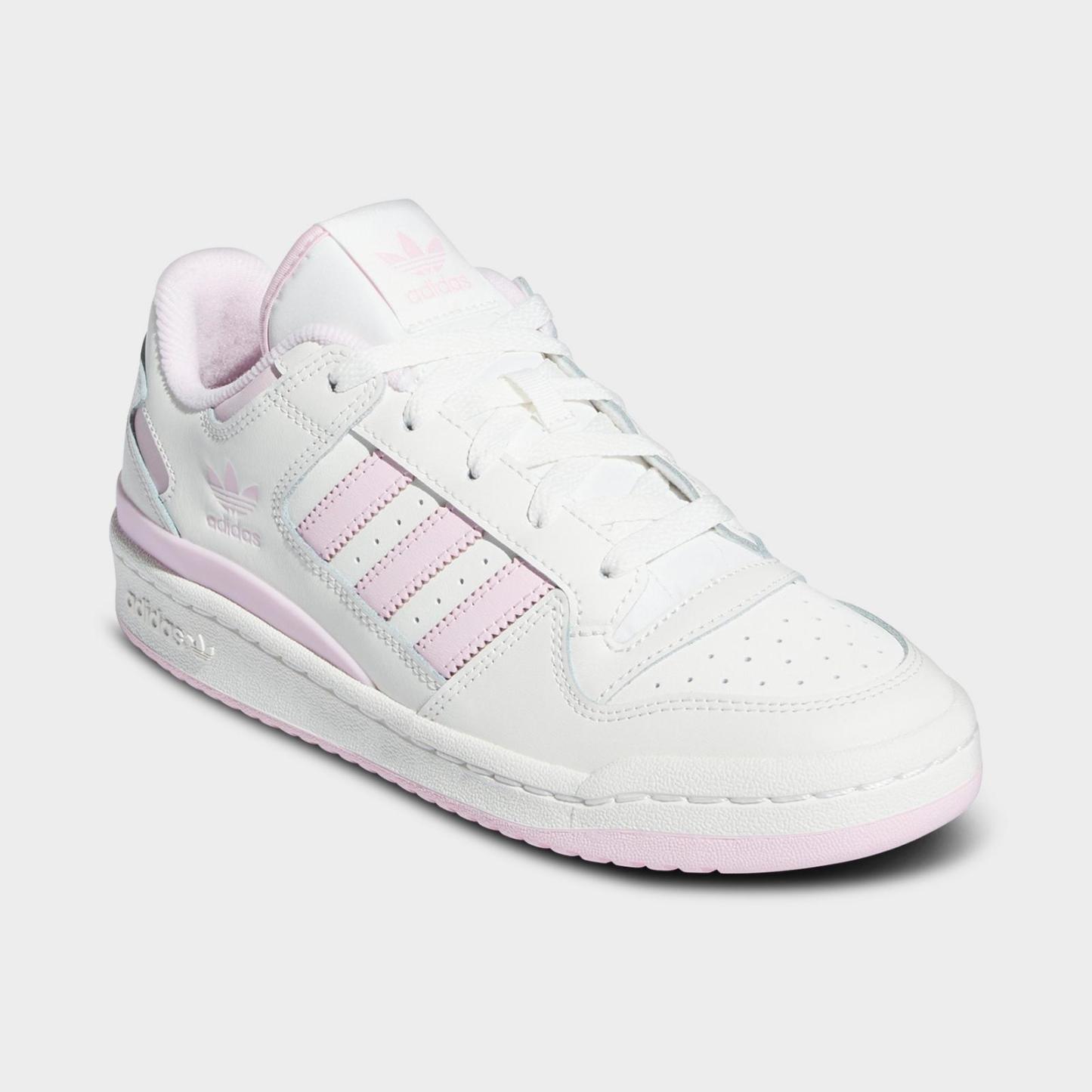 Women's adidas Originals Forum Low CL Casual Shoes - Cloud White/Clear Pink/Cloud White - view 2
