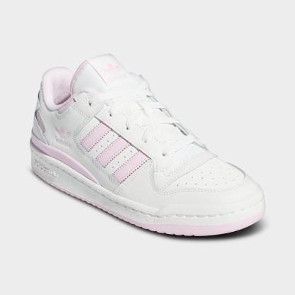 Women's adidas Originals Forum Low CL Casual Shoes - Cloud White/Clear Pink/Cloud White - view 2