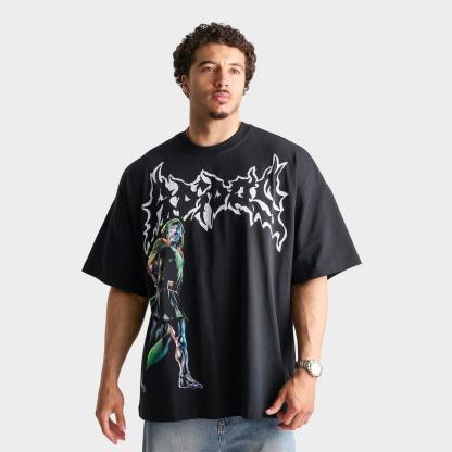 Men's adidas x Marvel Doom Graphic T-Shirt - Black - view 1