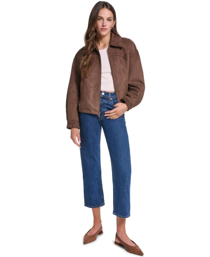 Levi's Women's Western Yoke Bubble Hem Jacket - Maple
