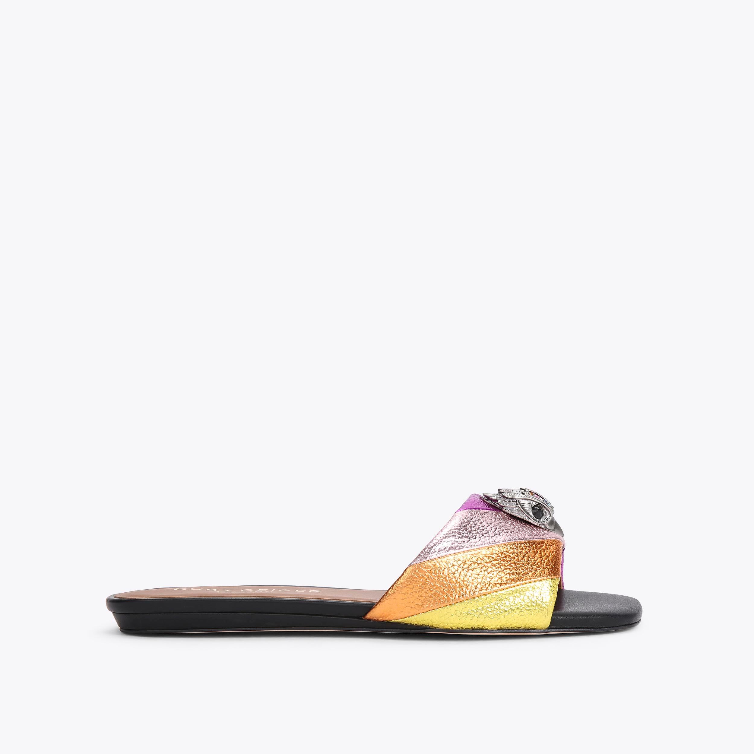 Kurt Geiger London Kensington Flat Sandal - Multi Colored