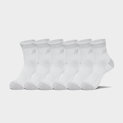 New Balance Active Quarter Socks (6-Pack) - Core White - view 1