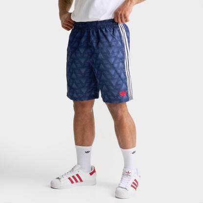Men's adidas Originals Allover Graphic Print Woven Shorts - Collegiate Navy - view 1