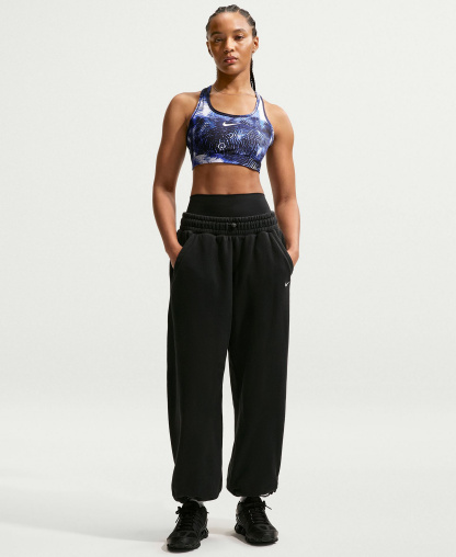 Nike Women's Swoosh Medium Support Padded Sports Bra - Midnight Navy/sapphire/white