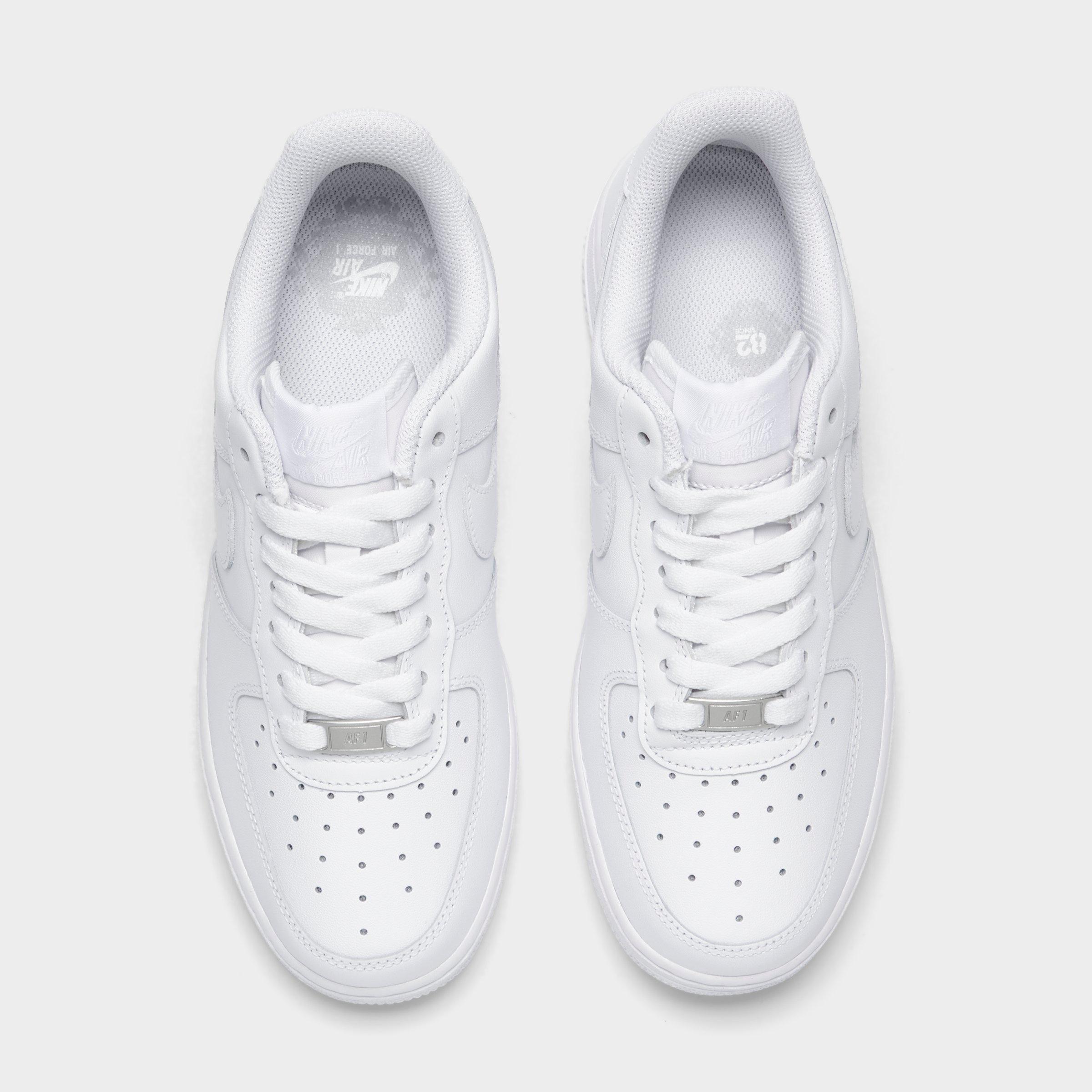 Women's Nithtke Air Force 1 Low Casual Shoes - White/White/White - Top view