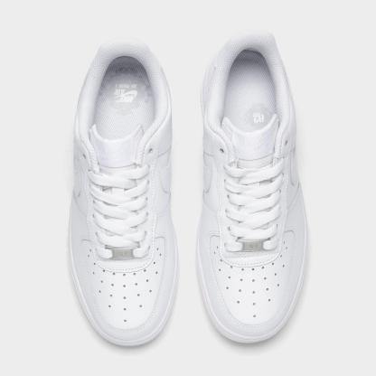 Women's Nithtke Air Force 1 Low Casual Shoes - White/White/White - Top view