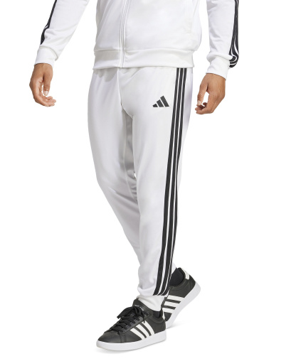 adidas Men's 3-Stripes Tricot Regular Tapered Track Pants - White/blk