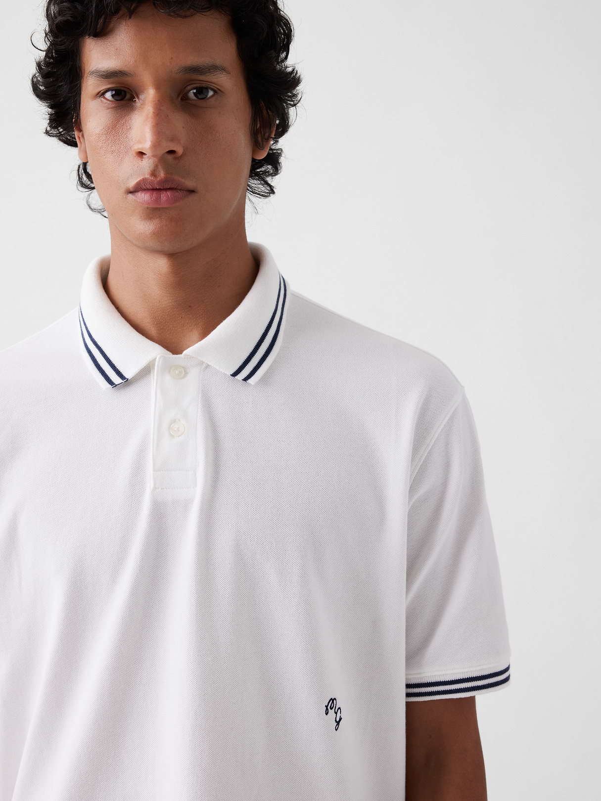 Gap × Malbon Relaxed Polo Shirt - New off white