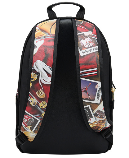 Jordan Boys' and Girls' Top Carry Handle Backpack - Black/Red