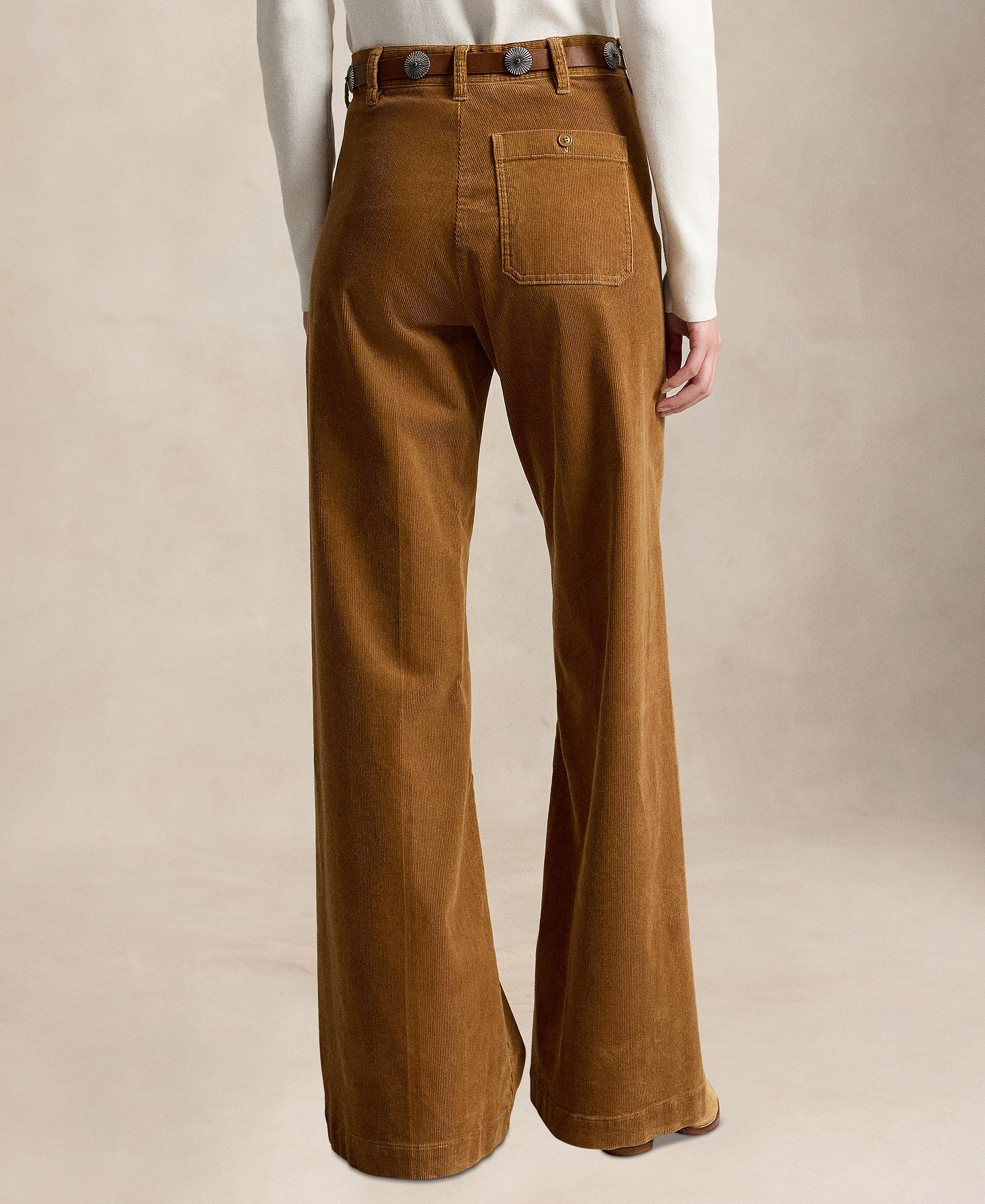 Polo Ralph Lauren Women's Beaton Corduroy Flared Pants - Tan
