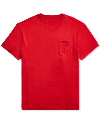 Polo Ralph Lauren Men's Classic-Fit Crewneck Pocket T-Shirt - Derby Blue Heather