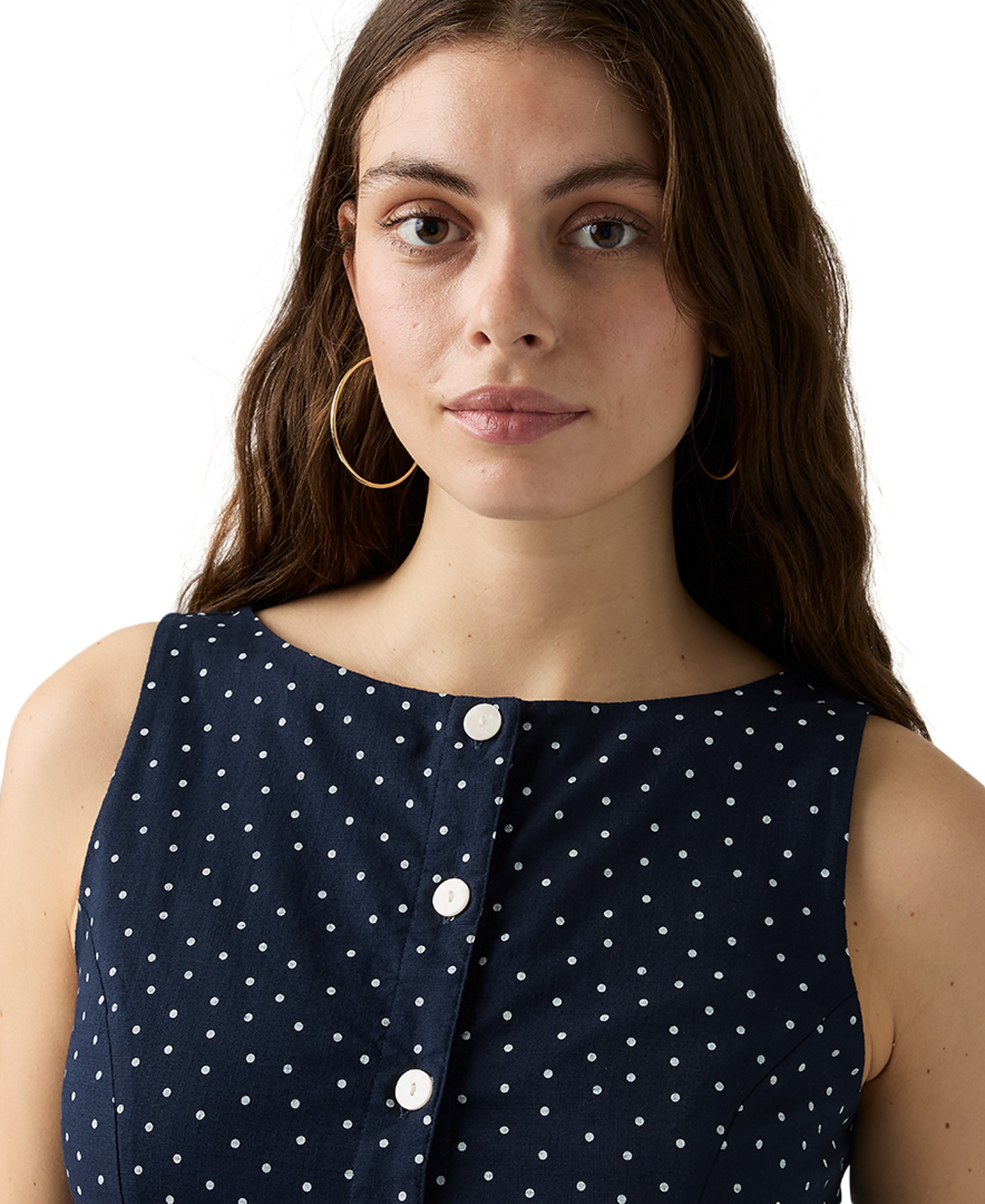 Levi's Women's Pippa Sleeveless Top - Inga Dot Navy Blazer