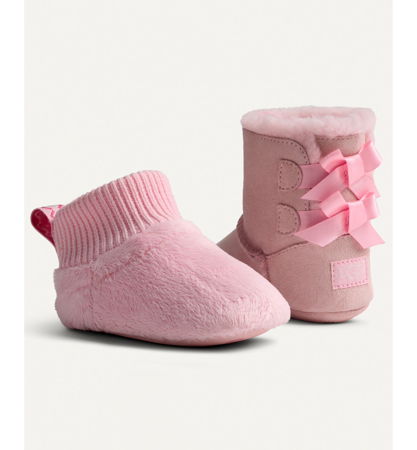 UGG® Baby Nesti Stretch Booties - Ribbon Candy