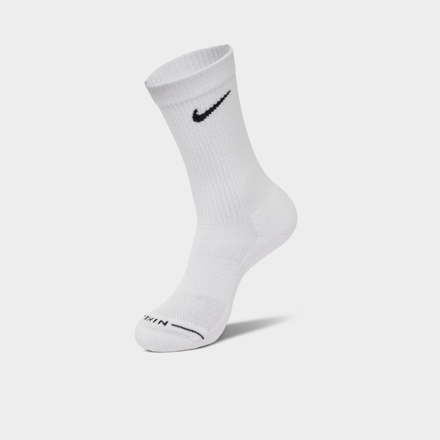 Nithtke Everyday Elevated Crew Socks (6-Pack) - White/Black