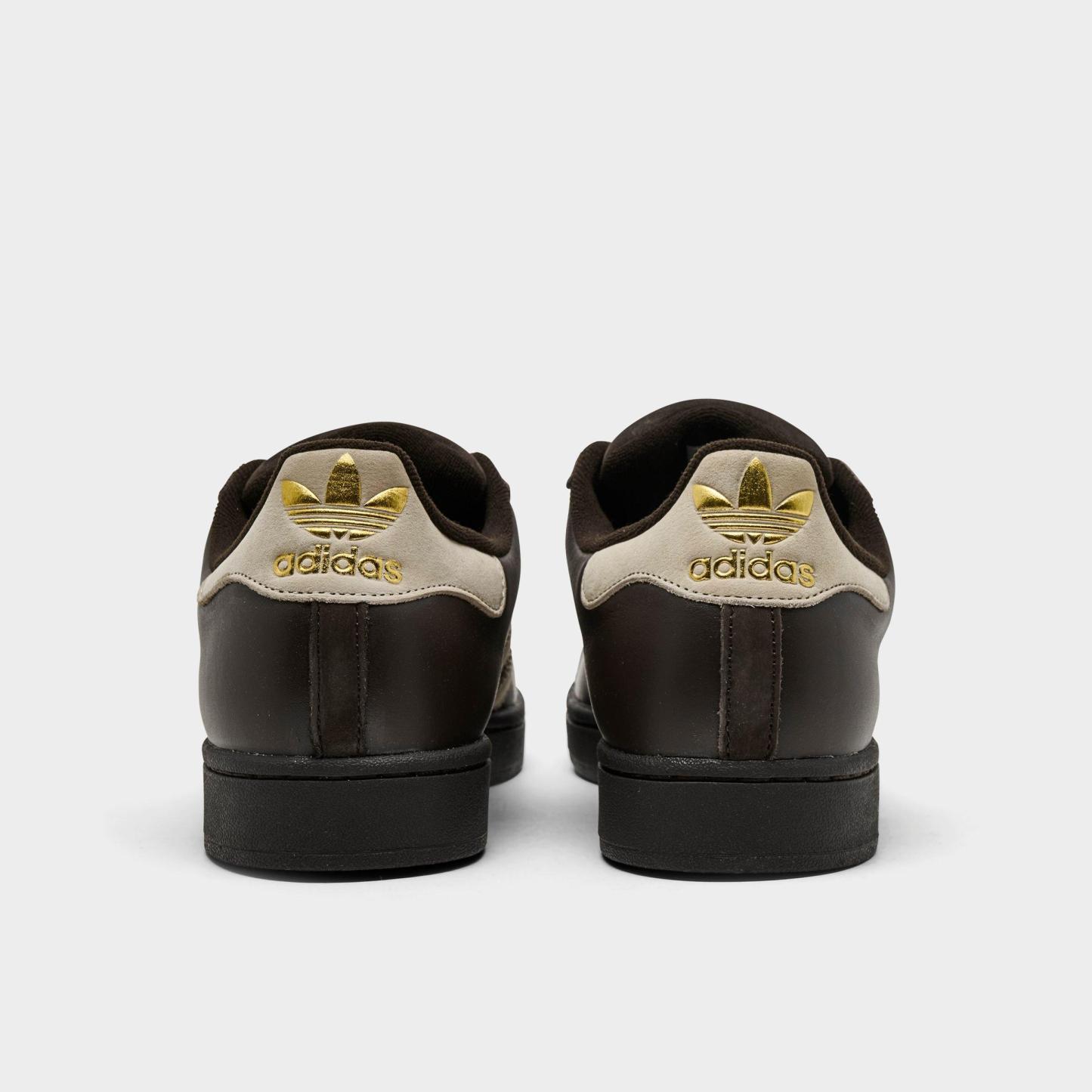 Men's adidas Originals Superstar II Casual Shoes - Part 1 - Aurora Coffee/Khaki/Khaki - Back view
