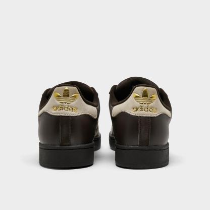 Men's adidas Originals Superstar II Casual Shoes - Part 1 - Aurora Coffee/Khaki/Khaki - Back view