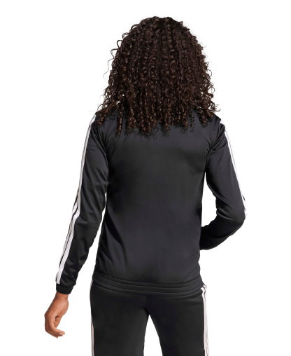 adidas Women's Tricot 3-Stripes Track Jacket - Black/White