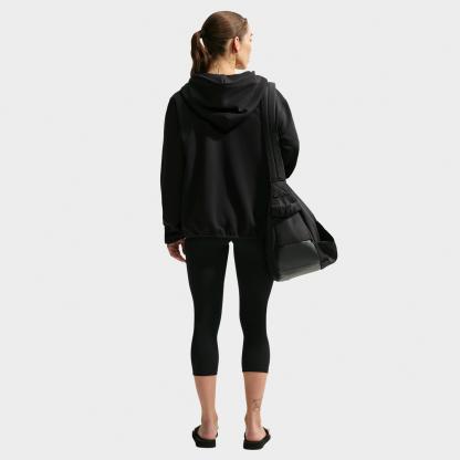 Women's Nithtke Studio Fleece Sport Dri-FIT Full-Zip Hoodie - Black/White