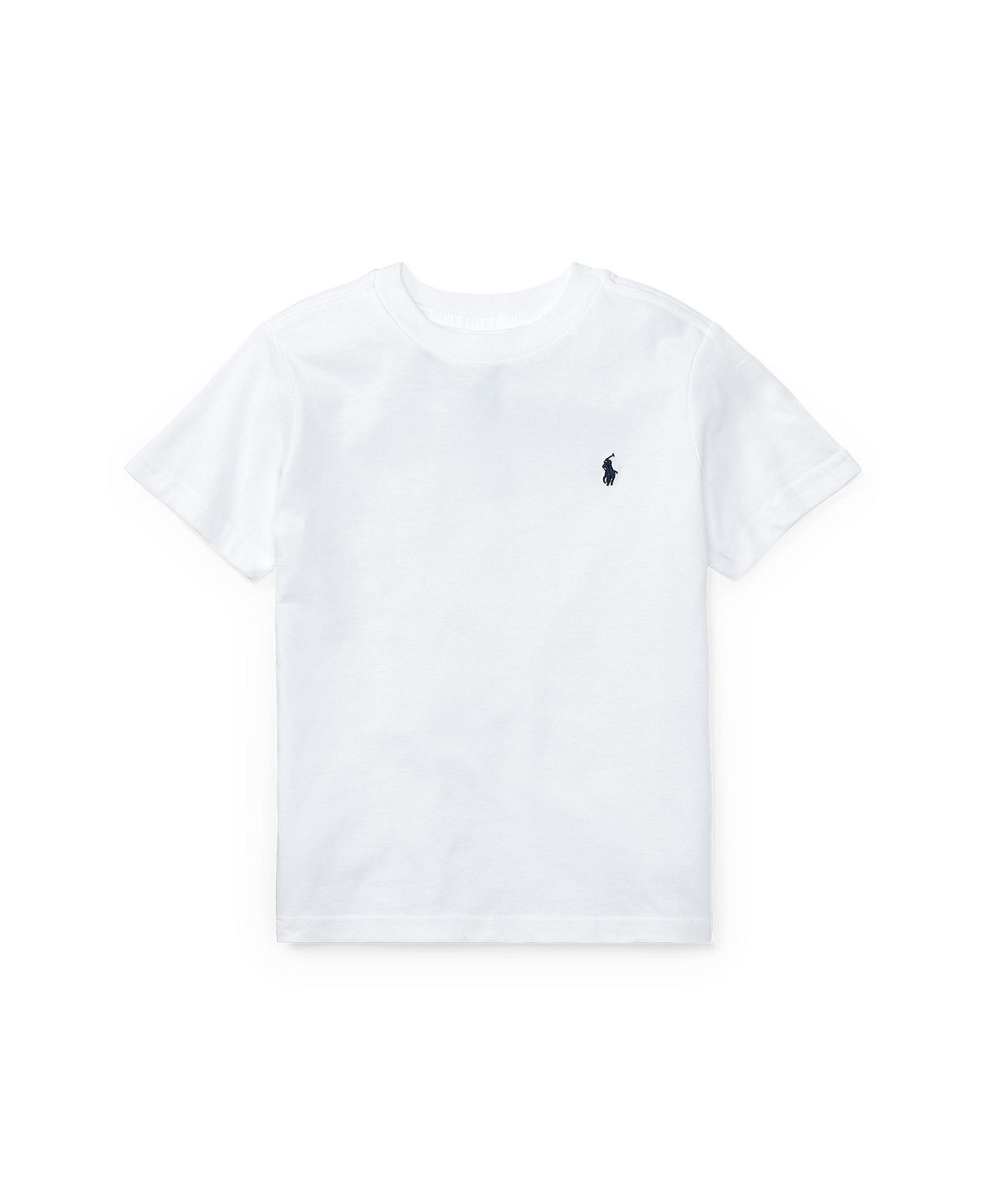 Polo Ralph Lauren Boys' 8-20 Cotton Jersey Crewneck T-Shirt - White