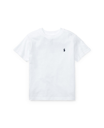 Polo Ralph Lauren Boys' 8-20 Cotton Jersey Crewneck T-Shirt - White