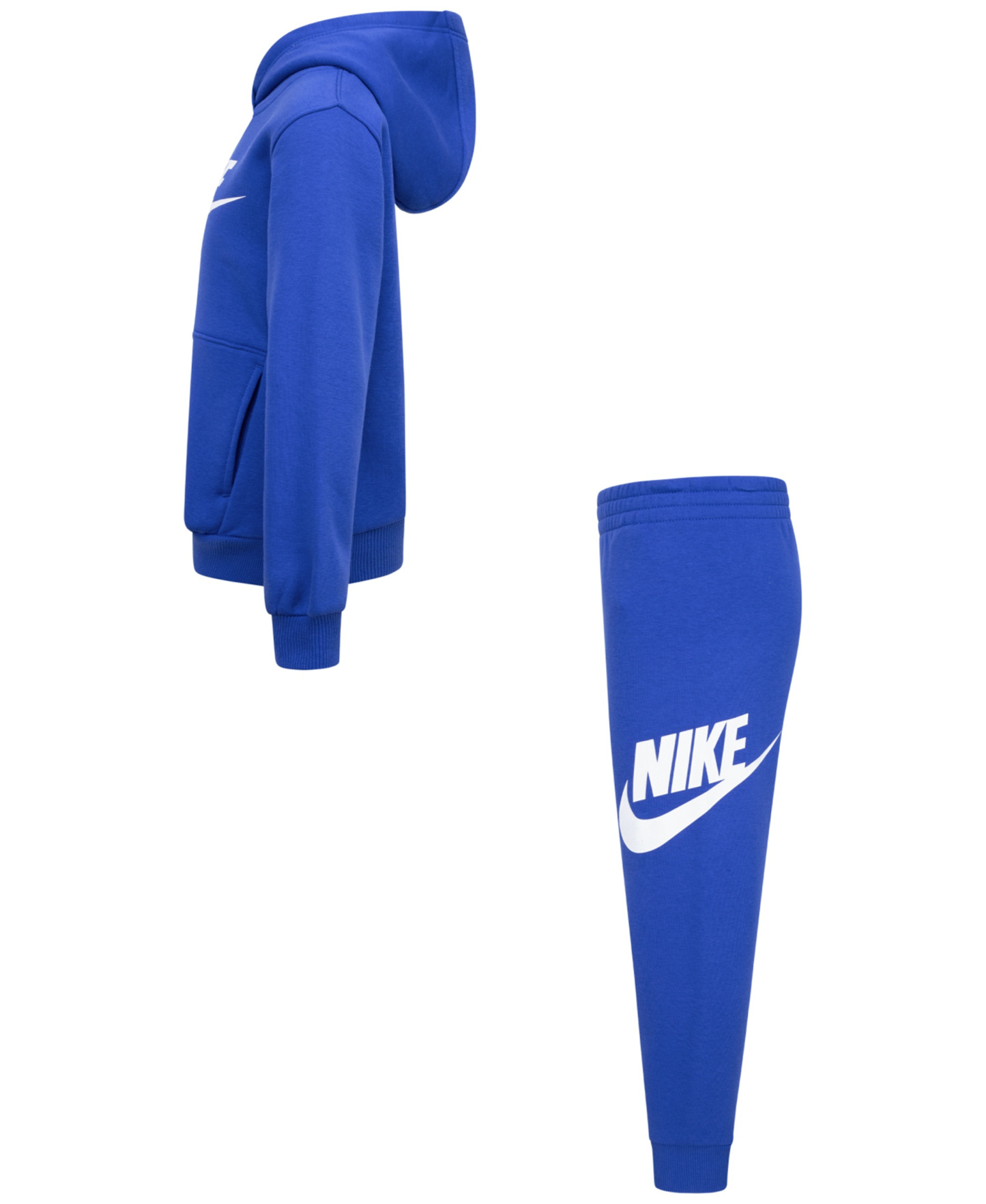 Nike Boys' 4-7 Club Fleece Logo Hoodie and Sweatpants, 2-Piece Set - Game Royal
