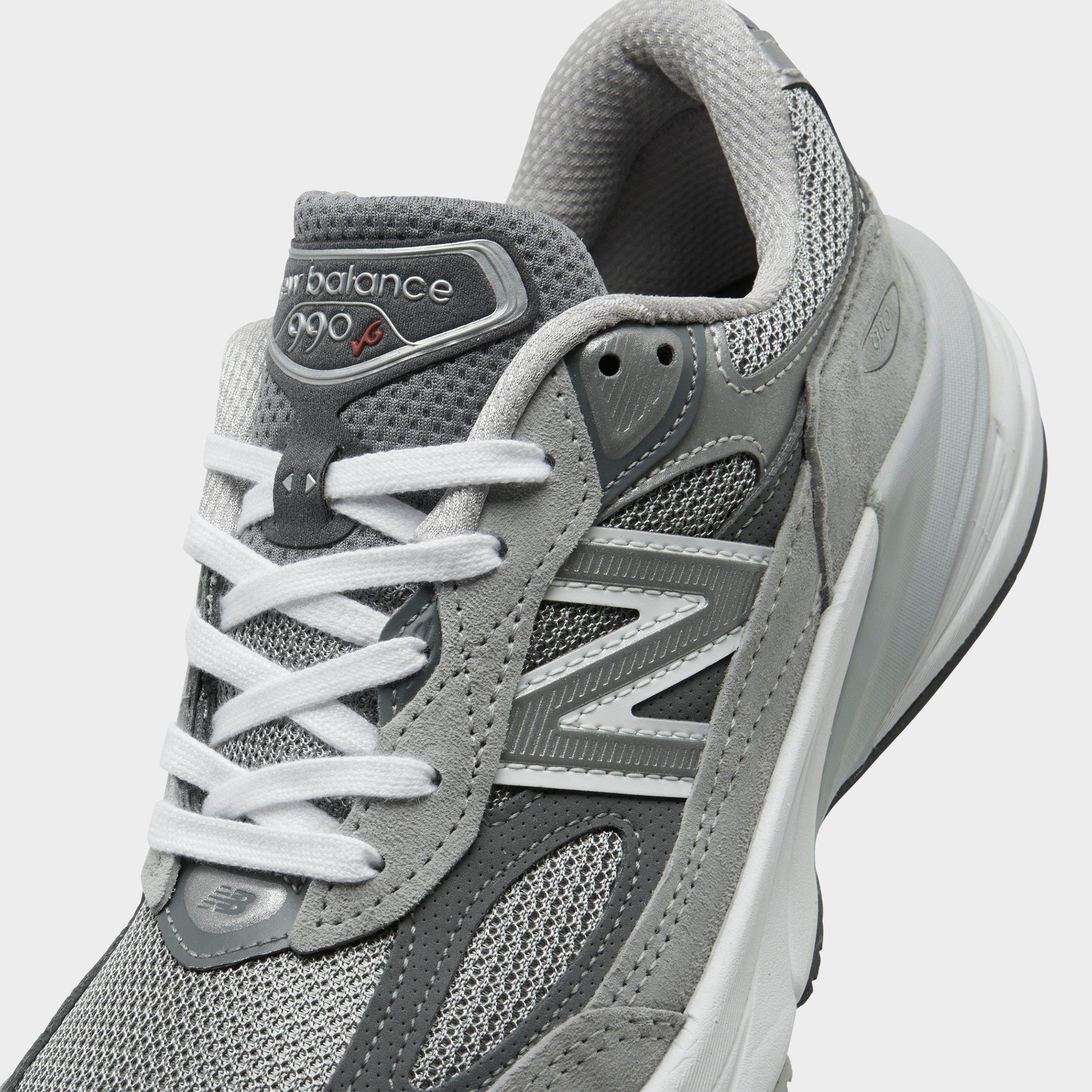 Women's New Balance Made in USA 990v6 Running Shoes - Grey/Grey - view 3