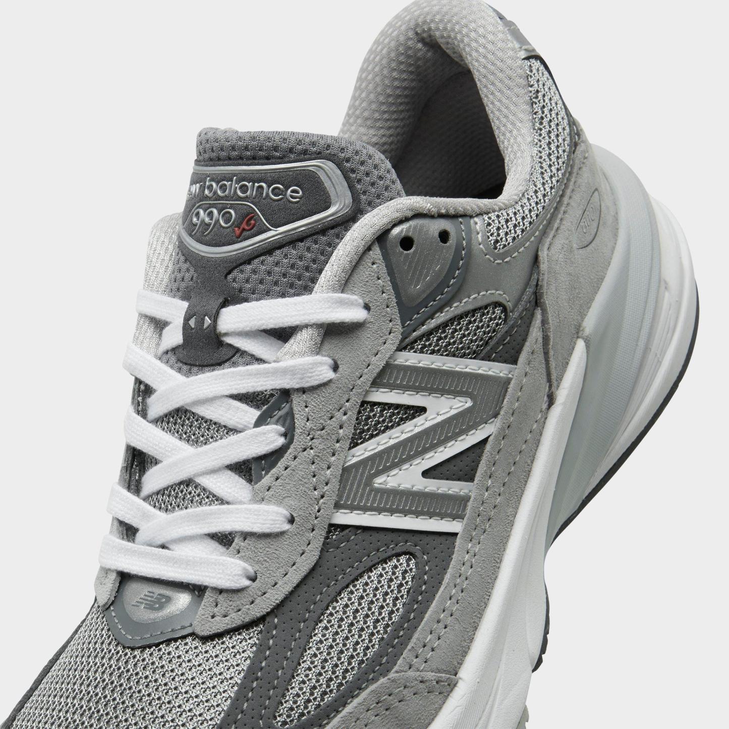 Women's New Balance Made in USA 990v6 Running Shoes - Grey/Grey - view 3