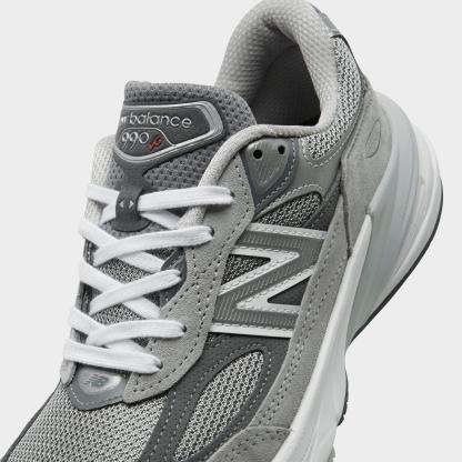 Women's New Balance Made in USA 990v6 Running Shoes - Grey/Grey - view 3