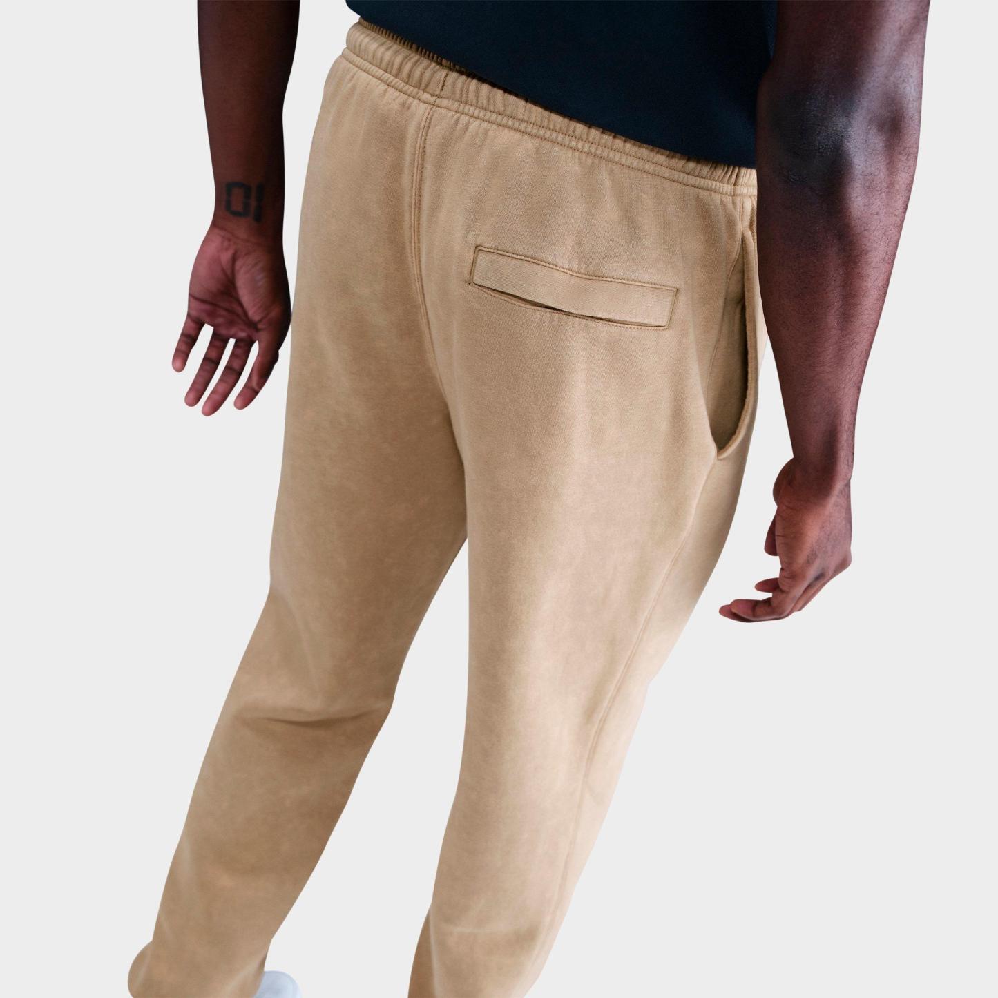 Men's Nithtke Sportswear Club Washed Cuffed Fleece Pants - Parachute Beige/Parachute Beige