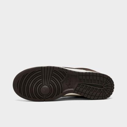 Men's Nithtke Dunk Low Retro Casual Shoes - Part 4 - Pale Ivory/Pale Ivory/Baroque Brown - Bottom view