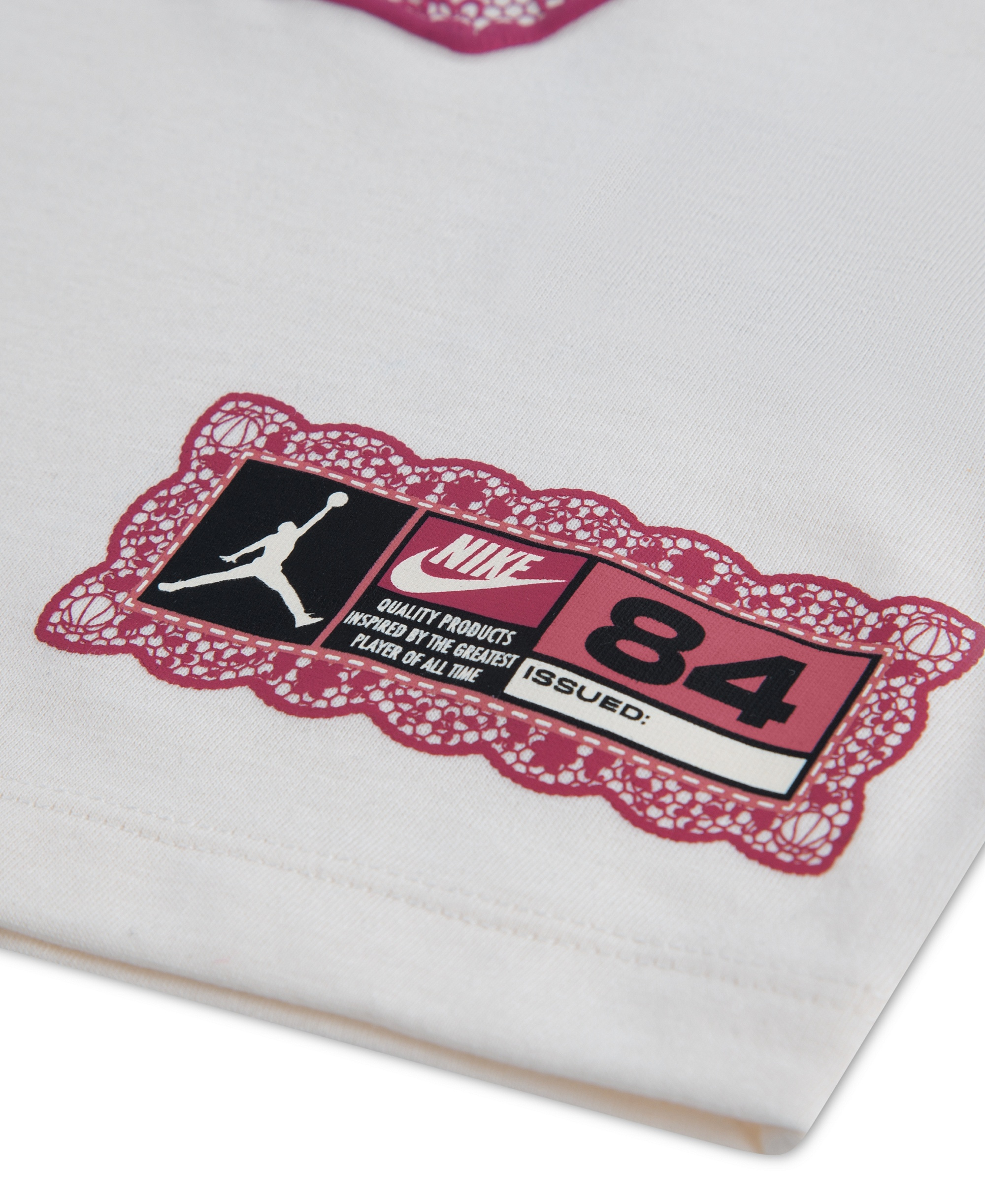 Jordan Girls' 7-16 Lace 23 Graphic Short-Sleeve T-Shirt - Chalk