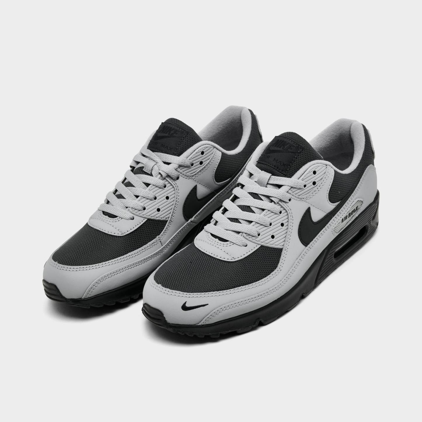 Men's Nike Air Max 90 Casual Shoes - Light Smoke Grey/Anthracite/Photon Dust/Black