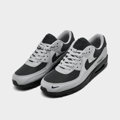 Men's Nike Air Max 90 Casual Shoes - Light Smoke Grey/Anthracite/Photon Dust/Black