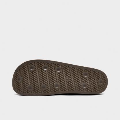 Men's adidas Originals Adimule Slide Sandals - Core Black/Core Black/Gum - Bottom view