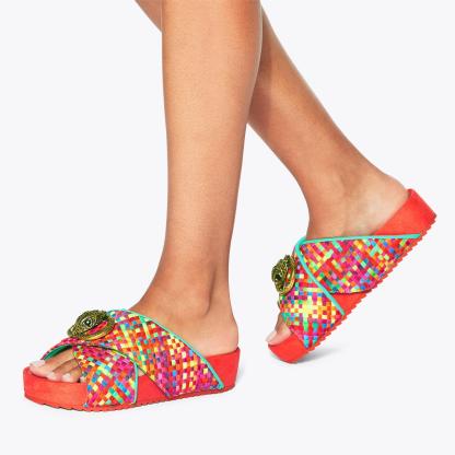 Kurt Geiger London Chelsea Cross Strap Sandal - Multi Colored - view 2