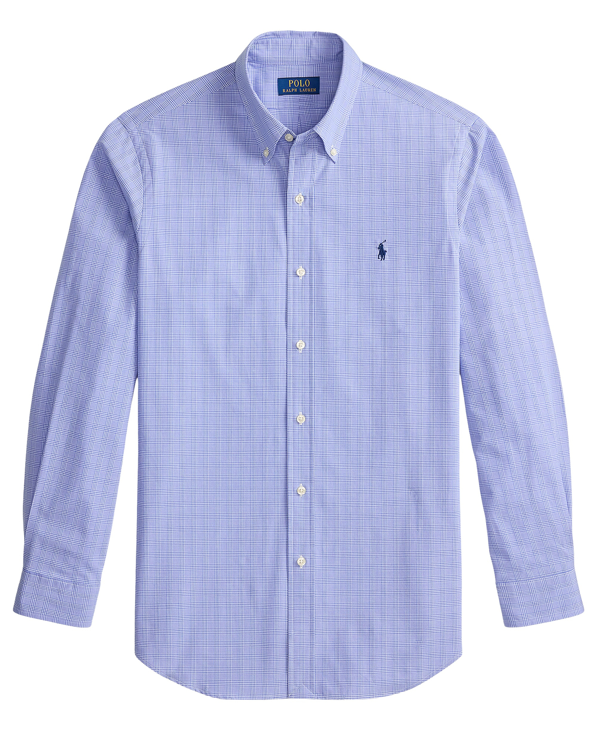 Polo Ralph Lauren Men's Stretch Poplin Shirt - Maidstone Blue White