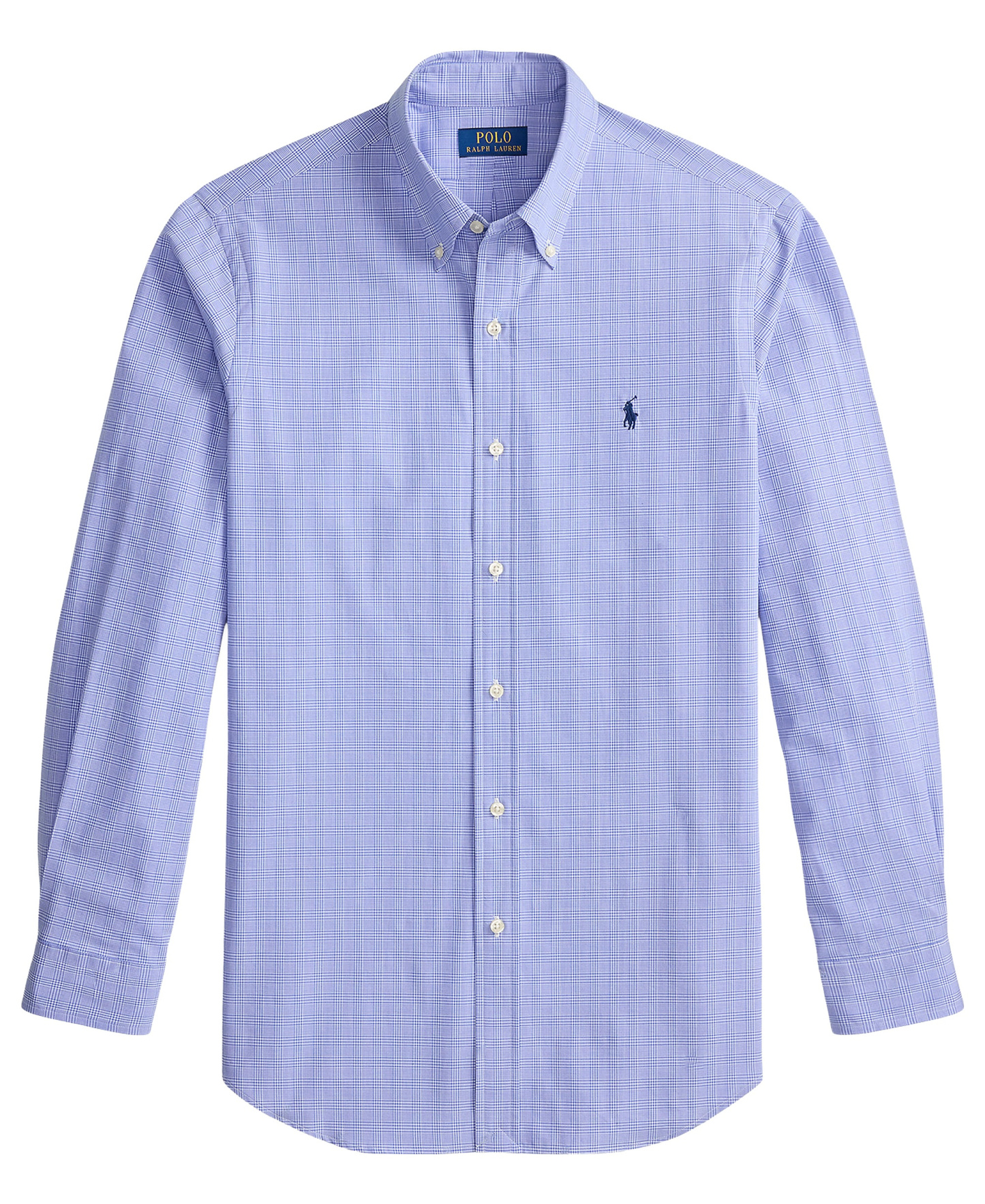 Polo Ralph Lauren Men's Stretch Poplin Shirt - Maidstone Blue White