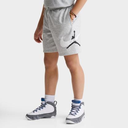 Big Kids' Air Jordan Swoosh Fleece Shorts - Light Gray Heather - view 1