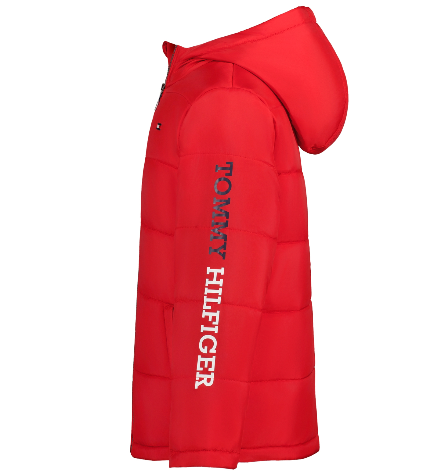 Tommy Hilfiger Boys' 8-20 Logo Puffer Jacket - Scarlet Sage