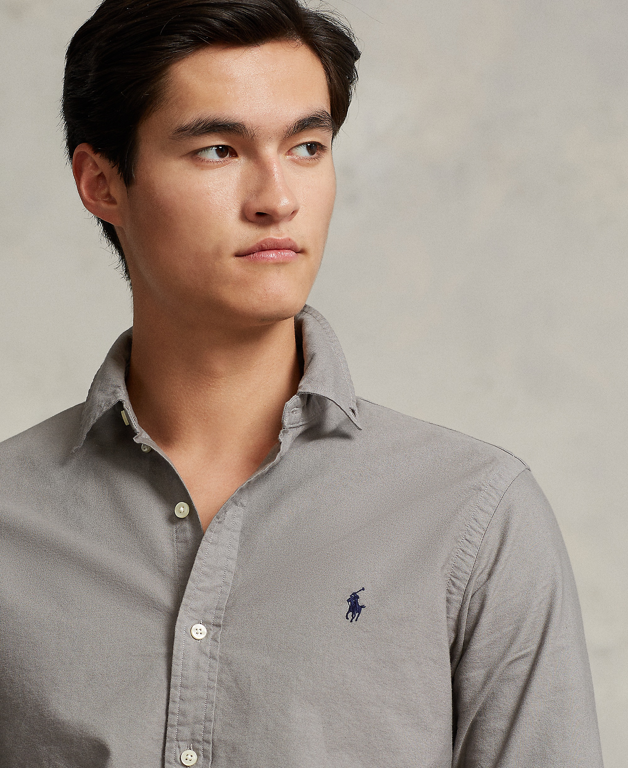 Polo Ralph Lauren Men's Garment-Dyed Oxford Shirt - Perfect Gray